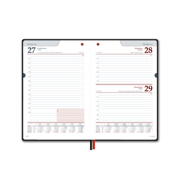 Kalendorius FASHION SPECIAL EDITION, 2026, PU, A5, tamsiai mėlyna sp. LT 2