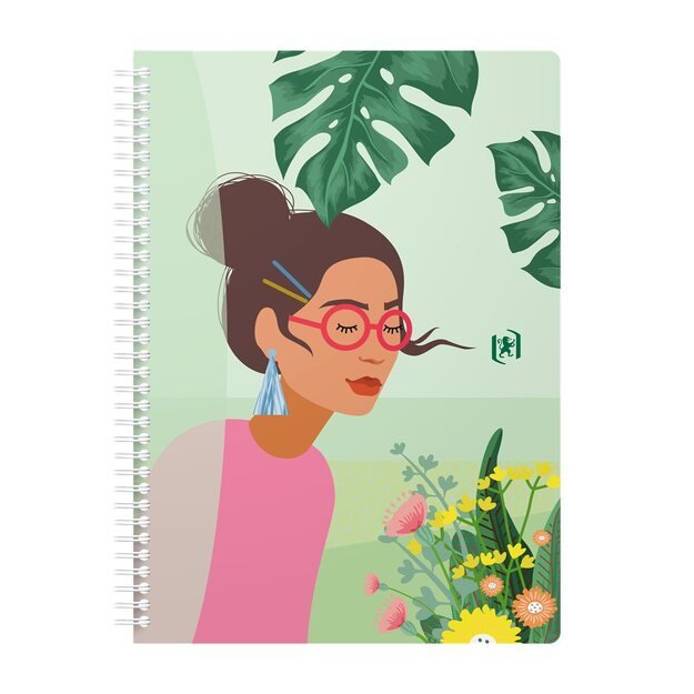 Sąsiuvinis su spirale OXFORD HORIZONS, B5, 60 lapų, 90 gsm, langeliais 3