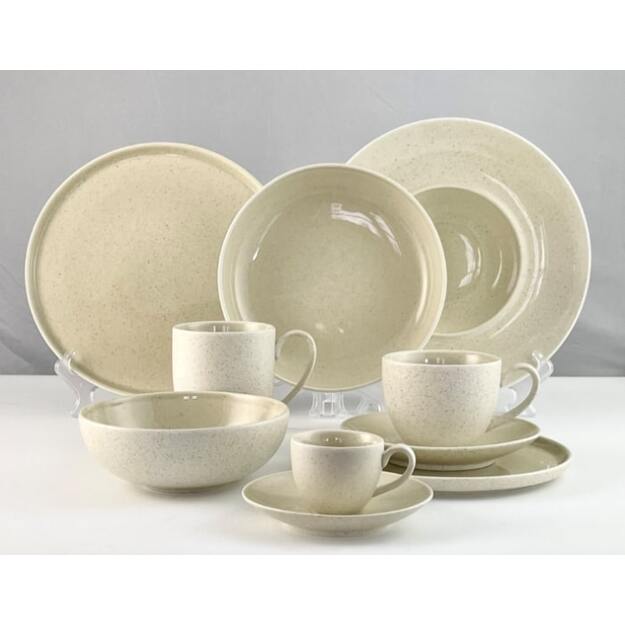 Lėkštė GRANITE Cream, porcelianas, D 26,5 cm, vnt 1