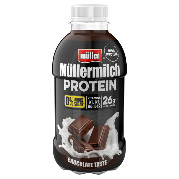 Pieno gėrimas M&Uuml;LLERMILCH, Protein Zero, &scaron;okolado skonio, 400g