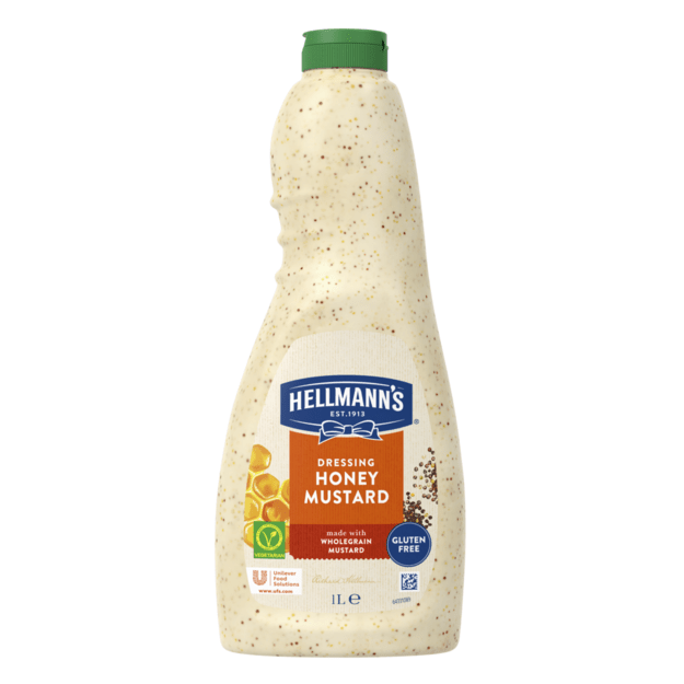 Medaus ir garstyčių padažas HELLMANN S, salotoms,  1 l