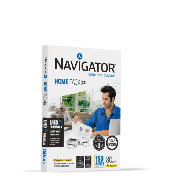 Biuro popierius NAVIGATOR Home Pack, A4, 80g/m2, 150 lapų