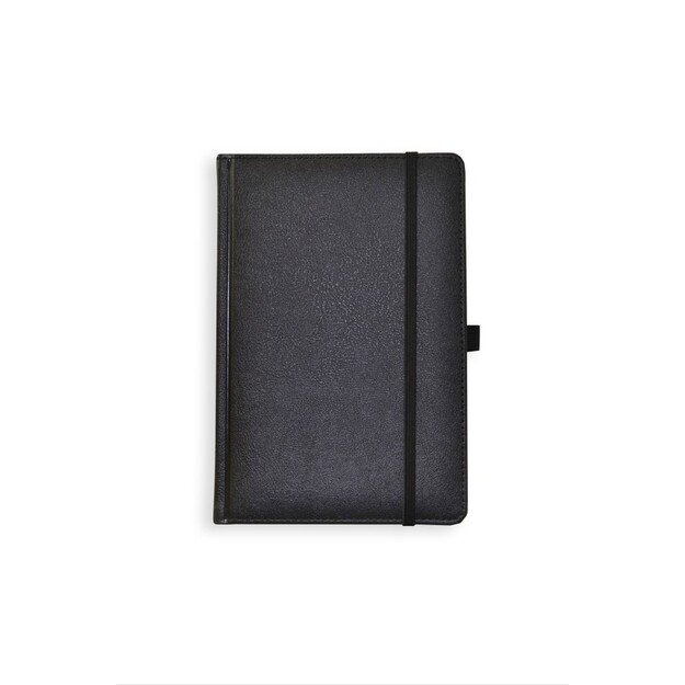 Kalendorius - užrašinė  UNIVERSAL BLACK EDITION, PU, A5, be datų, juoda