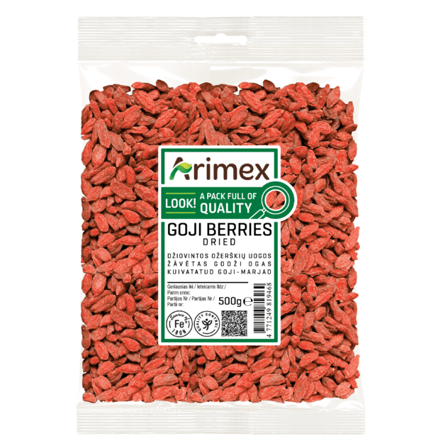 Džiovintos goji uogos ARIMEX, 500 g