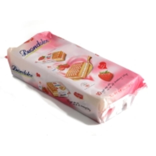 Pyragėliai BUONDOLCE, braškių skonio, 250 g, 10 vnt.