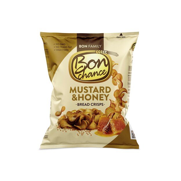 Duonos tra&scaron;kučiai BON CHANCE, su garstyčiomis ir medumi, 120 g