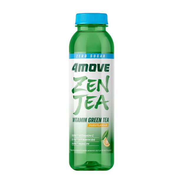 &Scaron;alta arbata 4MOVE, ZEN TEA YUZU, zero sugar, 556 ml , PET