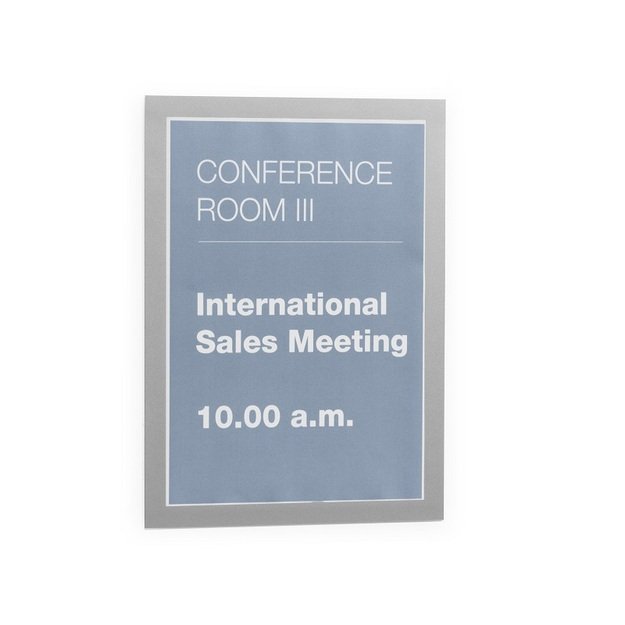 Rėmelis dokumentams DURABLE DURAFRAME® A4, sidabrinis 1