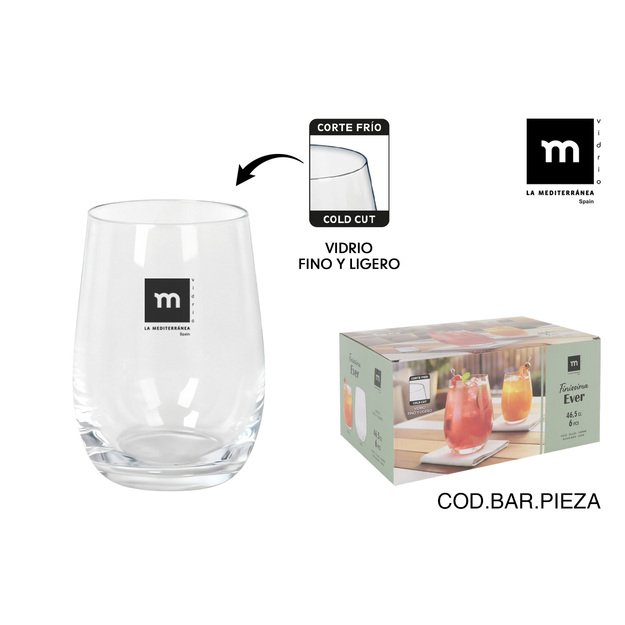Stiklinė Finissima, stiklas, 465 ml, H 11,4 cm, 6 vnt