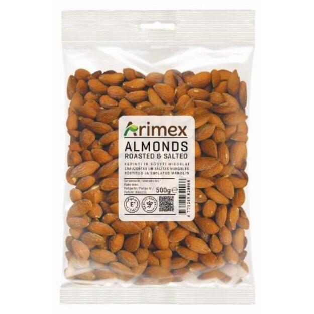 Migdolų riešutai  ARIMEX, kepinti ir sūdyti, 500 g