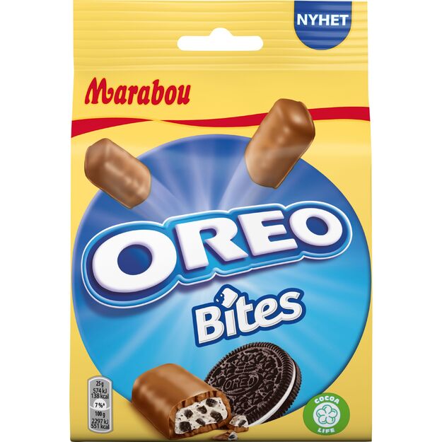 Šokolado gabaliukai MARABOU Oreo bites, 140g 1