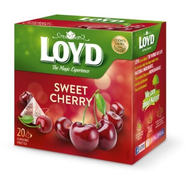 Vaisinė arbata LOYD, vyšnių skonio, 20 x 2g