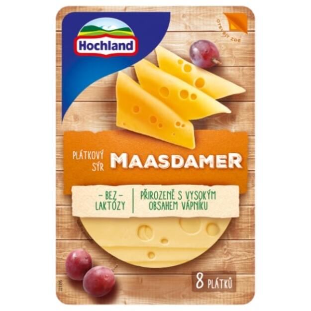 Sūris HOCHLAND Maasdamer, brandintas, riekelėmis, 135 g
