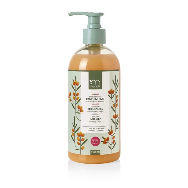 MARGARITA Drėkinamasis rankų muilas su šaltalankių aliejumi 400ml