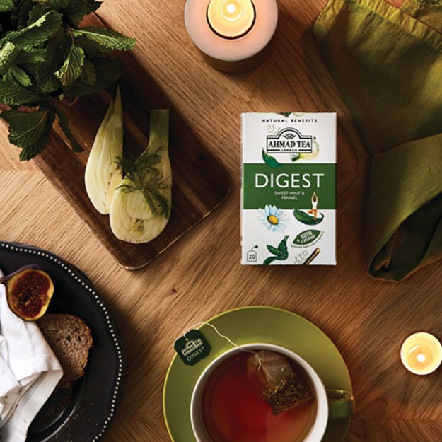 Ahmad Tea Natūrali arbata   Digest  , vokeliuose, 20 vnt. 5