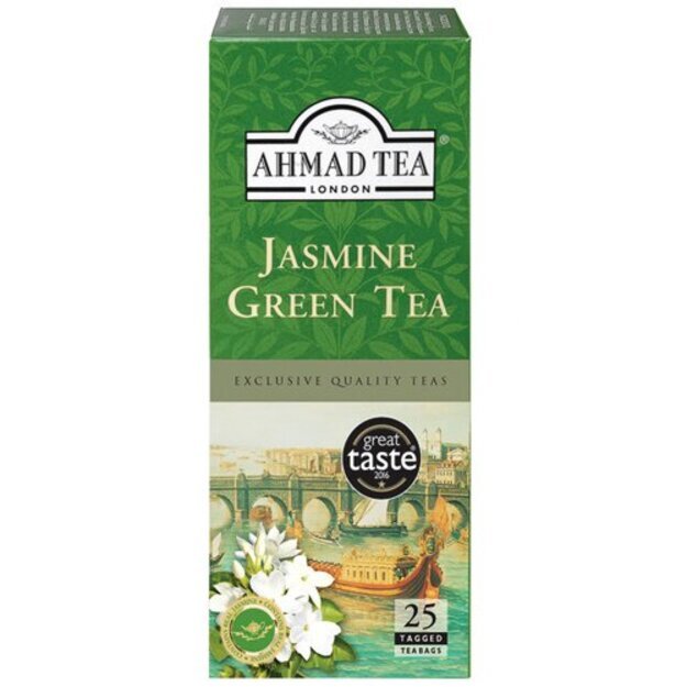 Ahmad Tea Žalioji jazminų arbata, mai&scaron;eliuose, 25 vnt. 1