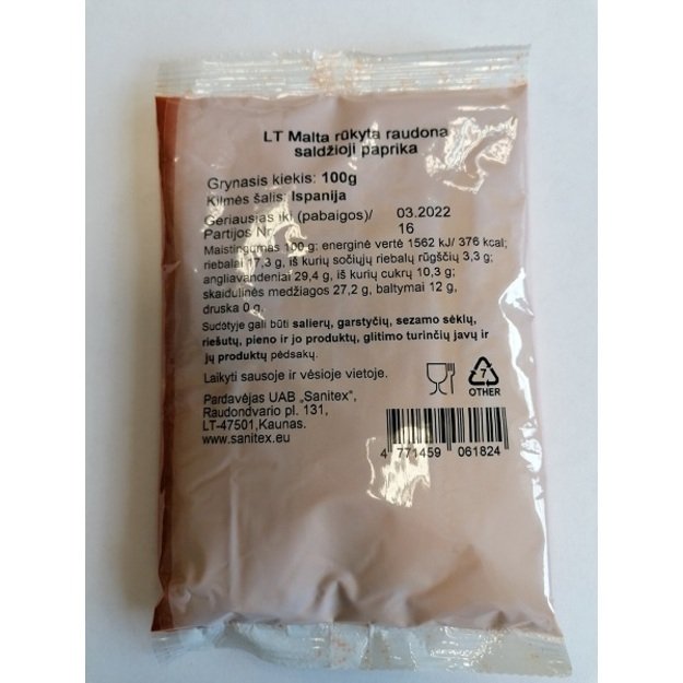 Saldi rūkyta paprika, 100 g