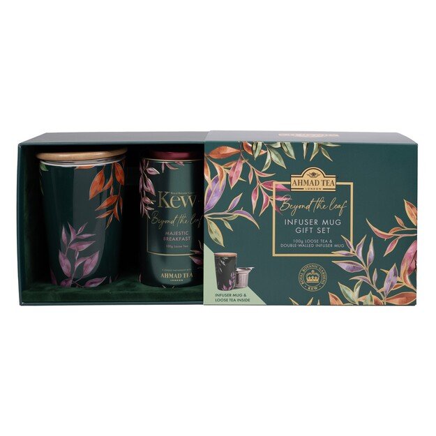 AHMAD TEA 100g Kew Breakfast arbatos rinkinys su puodeliu 1