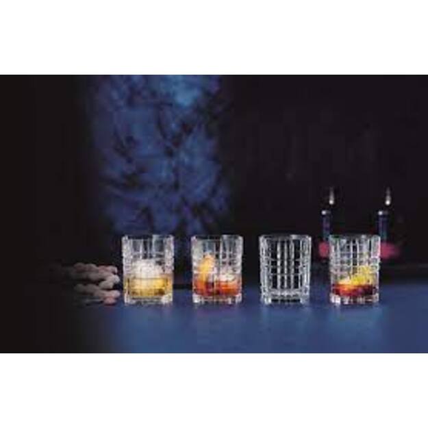 Stiklinė Nachtmann SQUARE Whisky, kri&scaron;tolas, 345 ml, D 8,2 cm, H 10,2 cm, 4 vnt, 101050 2