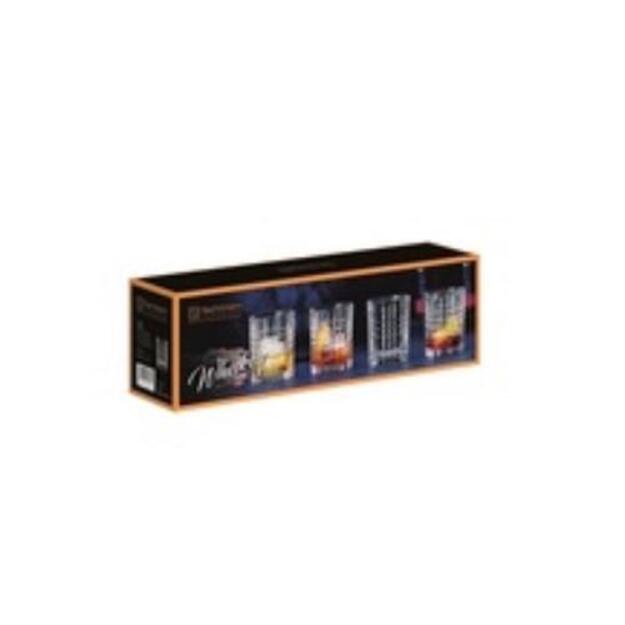 Stiklinė Nachtmann SQUARE Whisky, kri&scaron;tolas, 345 ml, D 8,2 cm, H 10,2 cm, 4 vnt, 101050 1