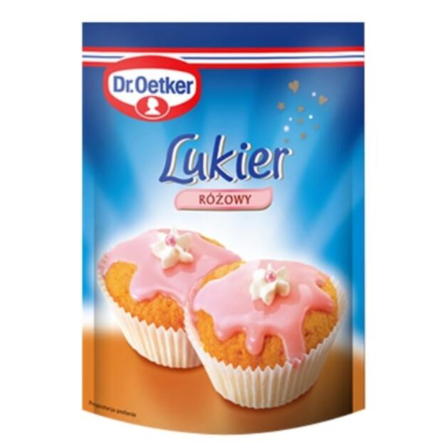 Maistinis glajus DR.OETKER, rožinis, 100 g