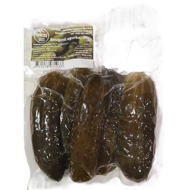 Rauginti agurkai SAVICKŲ ŪKIS, vakuume, 500 g