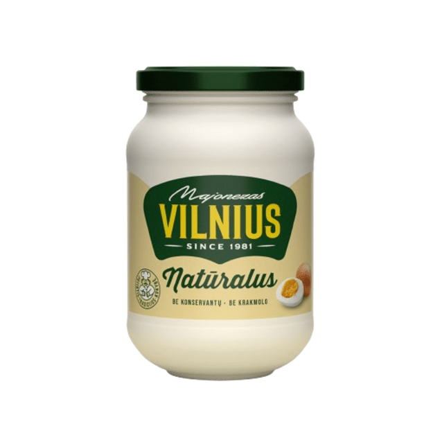 Majonezas VILNIUS Natūralus, 475 ml/420 g 1