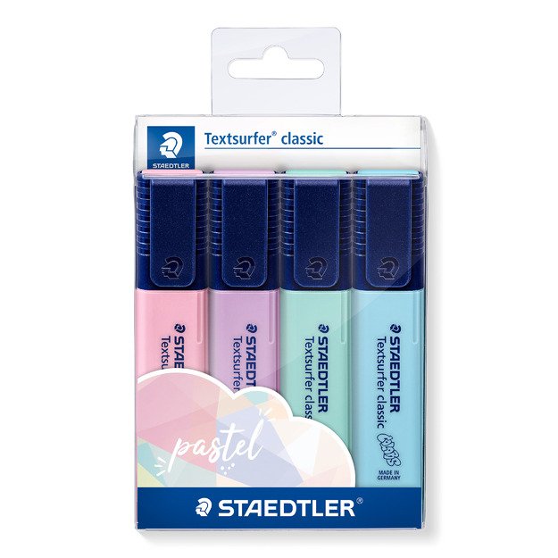 Teksto žymeklių rinkinys STAEDTLER Textsurfer 364C, 4 spalvos 1