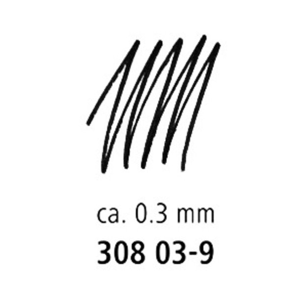 Braižiklis STAEDTLER Pigment Liner, 0,3 mm, juodos sp. 1