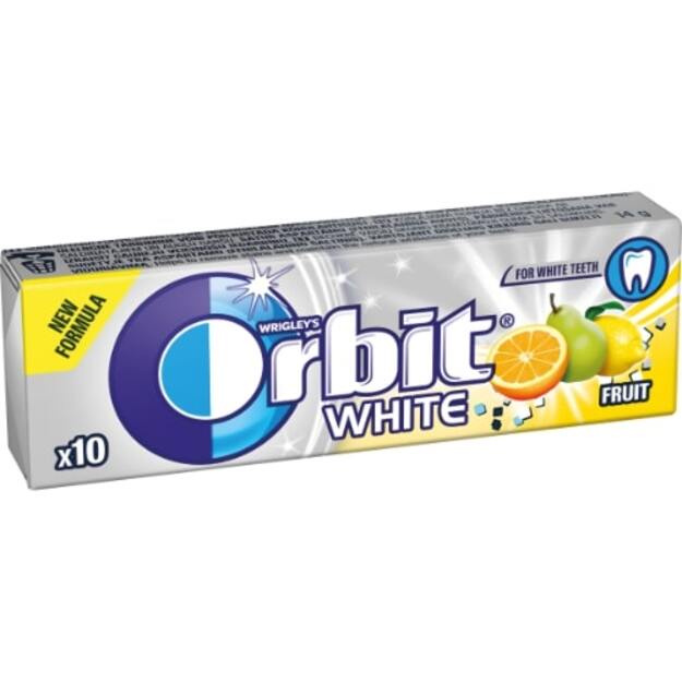 Kramtomoji guma ORBIT White Fruit, 14 g