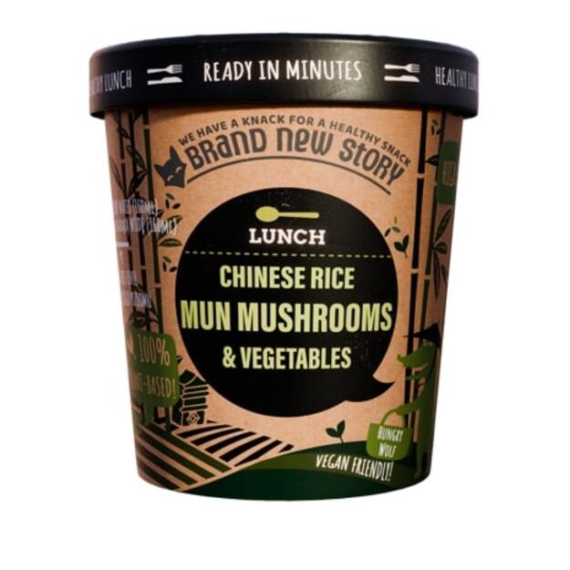 Greitai paruošiami ryžiai, su džiovintais grybais ir daržovėmis, 55 g