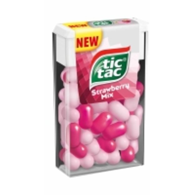 Pastilės TIC TAC, braškių skonio, 18 g