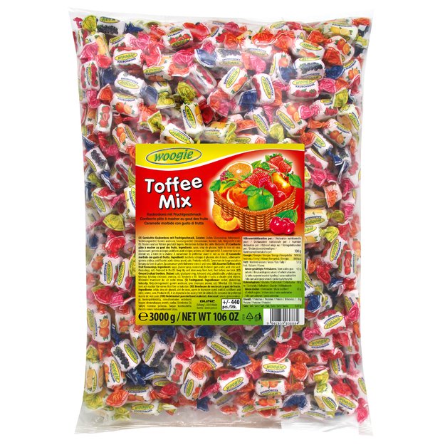 Saldainiai WOOGIE, Toffee mix, 3 kg