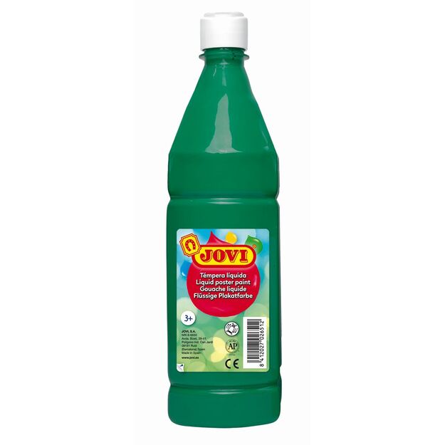 Skystas guašas buteliuke JOVI 1000 ml, tamsiai žalia sp.