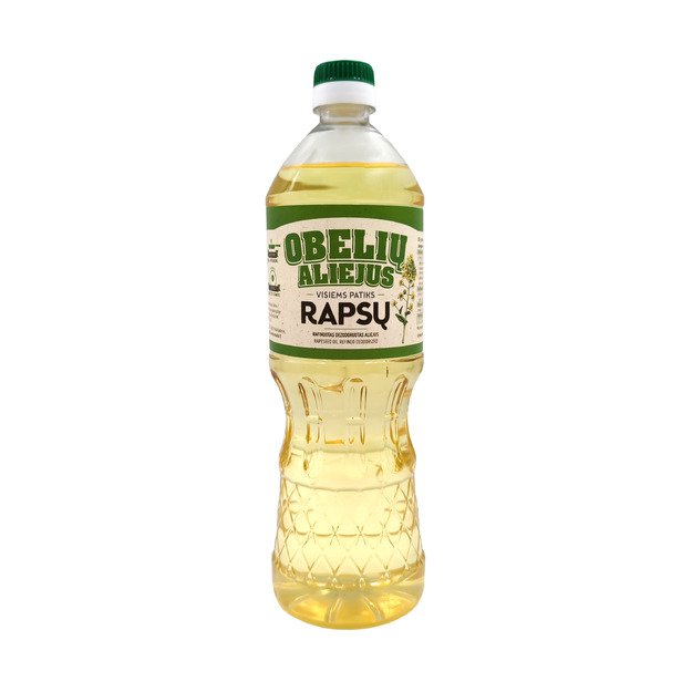Rapsų aliejus OBELIŲ, 0,9l