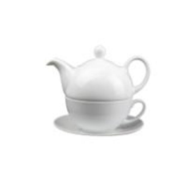 Arbatinukas TEATIME, su puodeliu/lėkštute, porcelianas, 450 ml, vnt