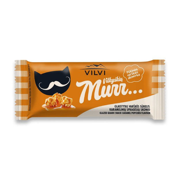 Glaistytas varškės sūrelis MURR, karamelinių spragėsių skonio, 29%,  40 g