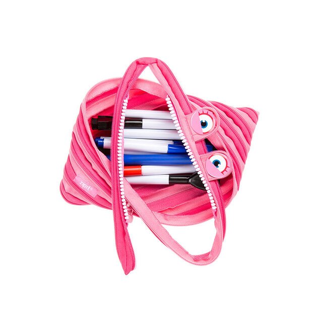 Penalas-pie&scaron;tukinė ZIPIT Wildlings Jumbo Pouch, ZTMJ-WD-HIP, rožinės sp. 8