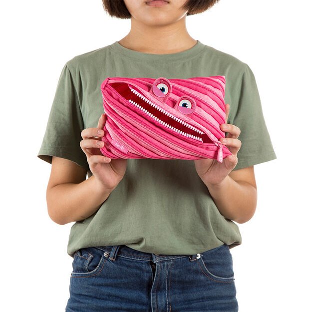 Penalas-pie&scaron;tukinė ZIPIT Wildlings Jumbo Pouch, ZTMJ-WD-HIP, rožinės sp. 6