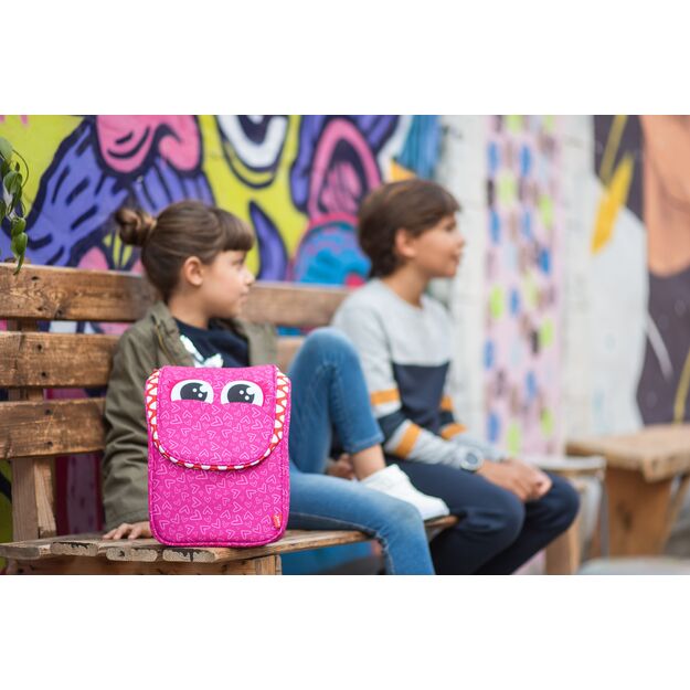 Pietų dėžutė su petne&scaron;omis, ZIPIT, Wildlings Lunch Bag, LBWD-HIPS, Rožinės sp. 8