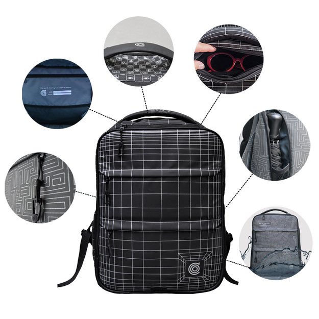 Forminė kuprinė LABYRINTH kolekcija OUT OF CONTROL PEOPLE, 27 litrų talpos 1