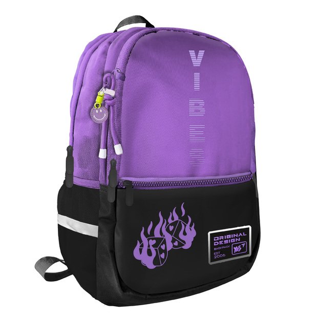 Kuprinė YES T-113 Lilac Cubes, 420x270x125 mm