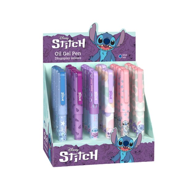 Gelinis rašiklis COOLPACK STITCH, įvairių spalvų korpusas