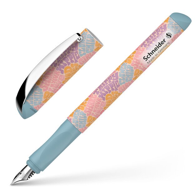 Plunksnakotis SCHNEIDER Glam, plastikinis spalvotas korpusas, mėlynas rašalas, tinka dešiniarankiams ir kairiarankiams 1