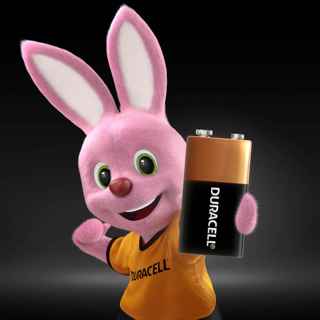 Baterijos DURACELL 9V, LR61, 1vnt 1
