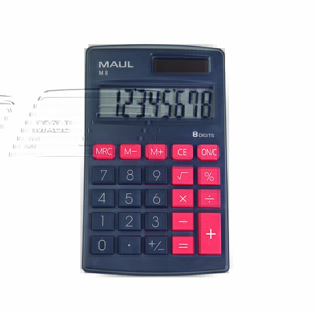 Kišeninis skaičiuotuvas M8, 8 skaitmenys