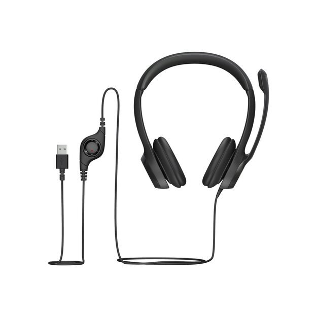 Ausinės Logitech H390 USB (981-000406), juodos 7