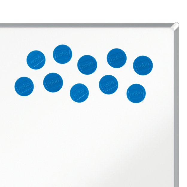 Baltosios lentos magnetai Nobo, 38mm, 10 vnt., mėlynos spalvos 5