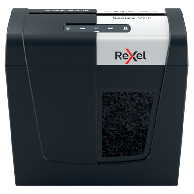 Dokumentų naikiklis Rexel Secure MC3, Whisper-Shred&trade;, P-5, 2x15mm, 10L 1