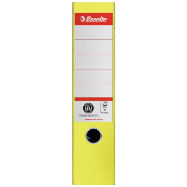 Segtuvas ESSELTE No1 ekologiškas, A4, kartoninis, 75 mm, geltona 1